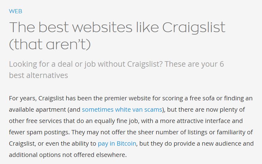 Craigslist Competitors - Santa Barbara Computing Services